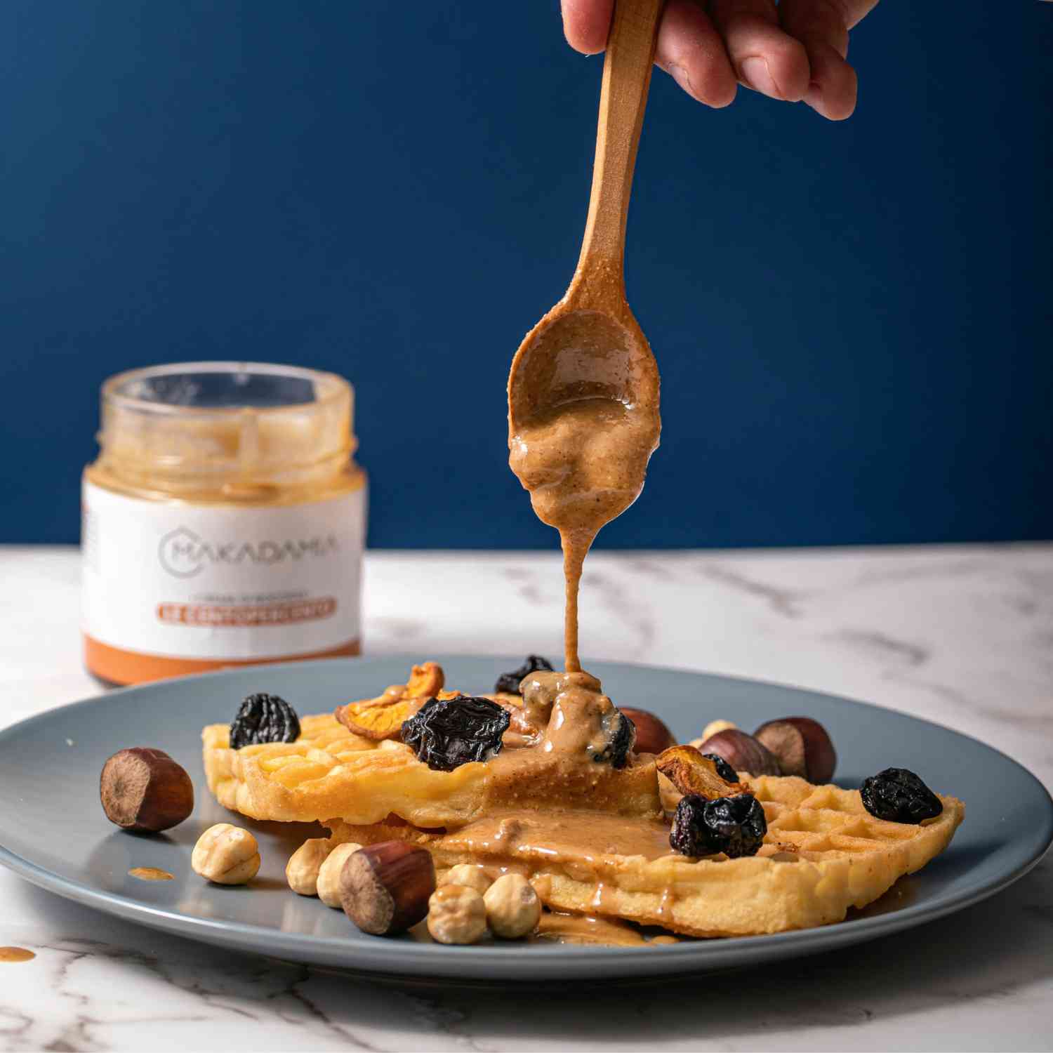 crema spalmabile alle nocciole laziali topping waffle