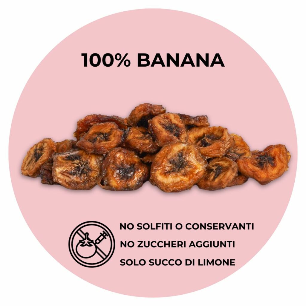 100% banana essiccata