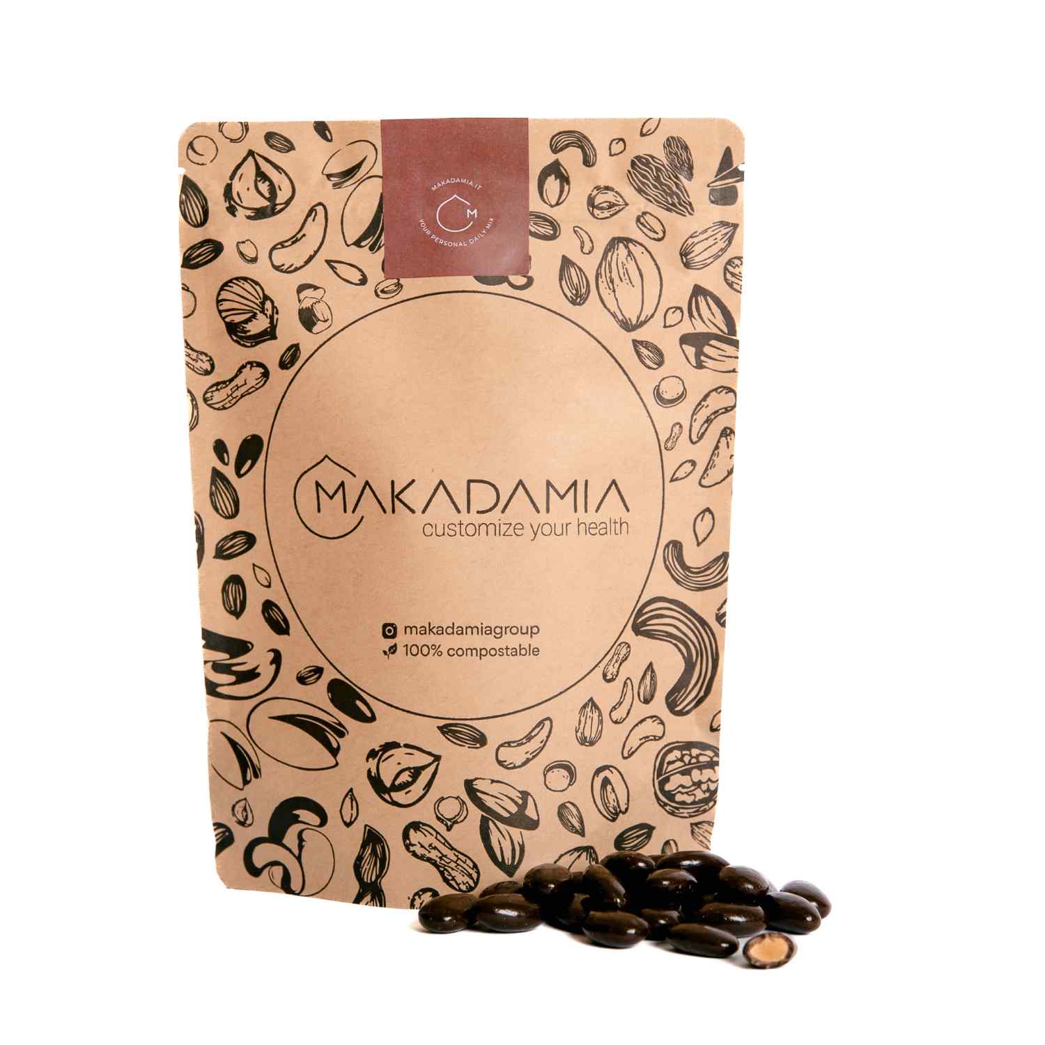 Mandorle ricoperte di cioccolato fondente