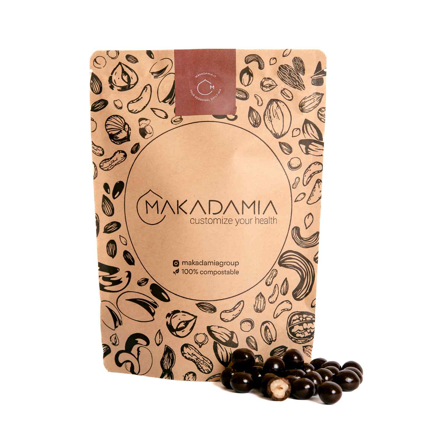 Chocolate-covered hazelnuts