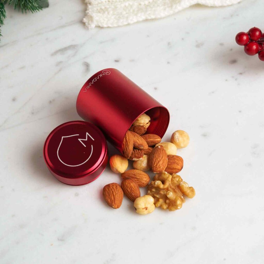 contenitore in alluminio per frutta secca