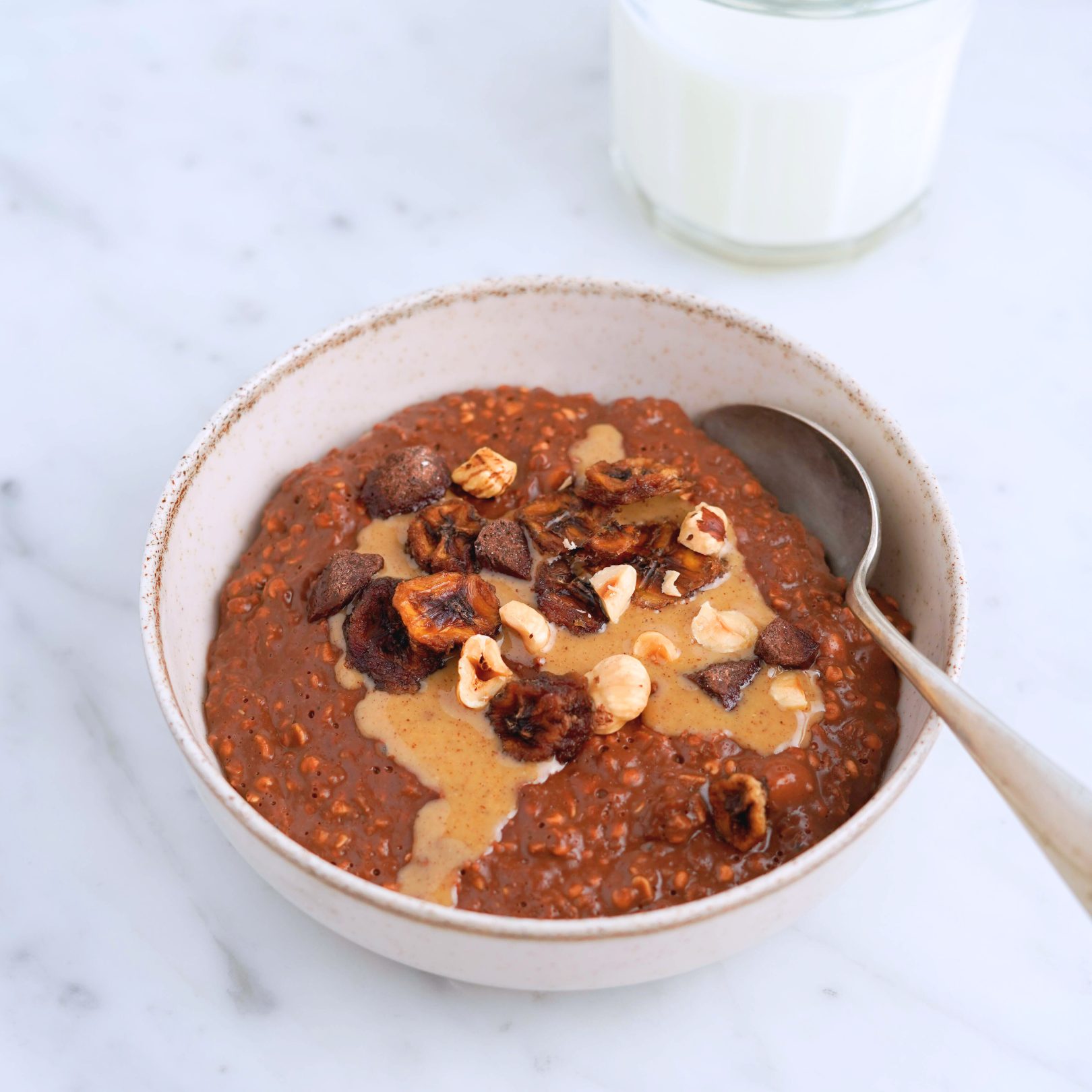 choco banana porridge senza glutine