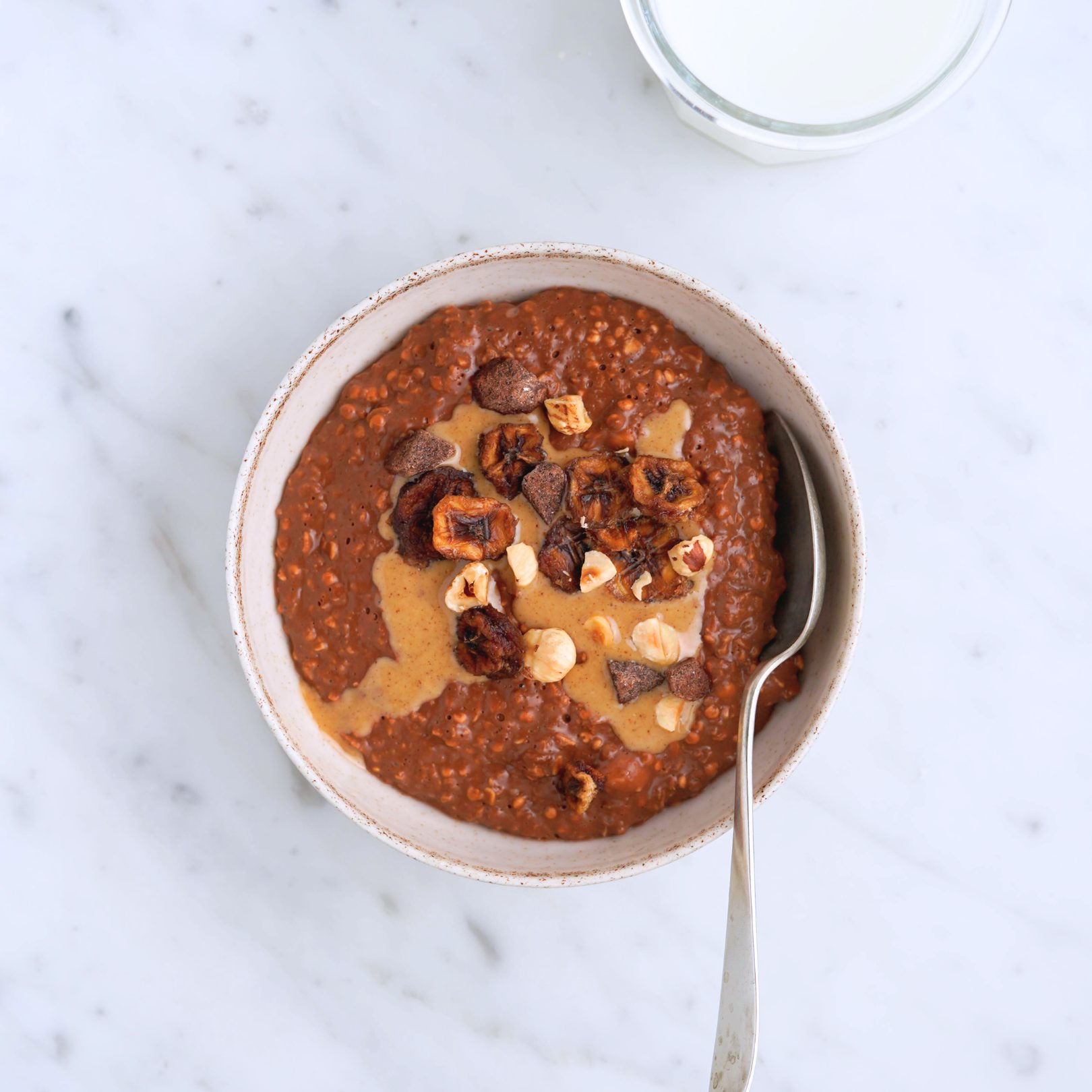 choco banana porridge senza glutine