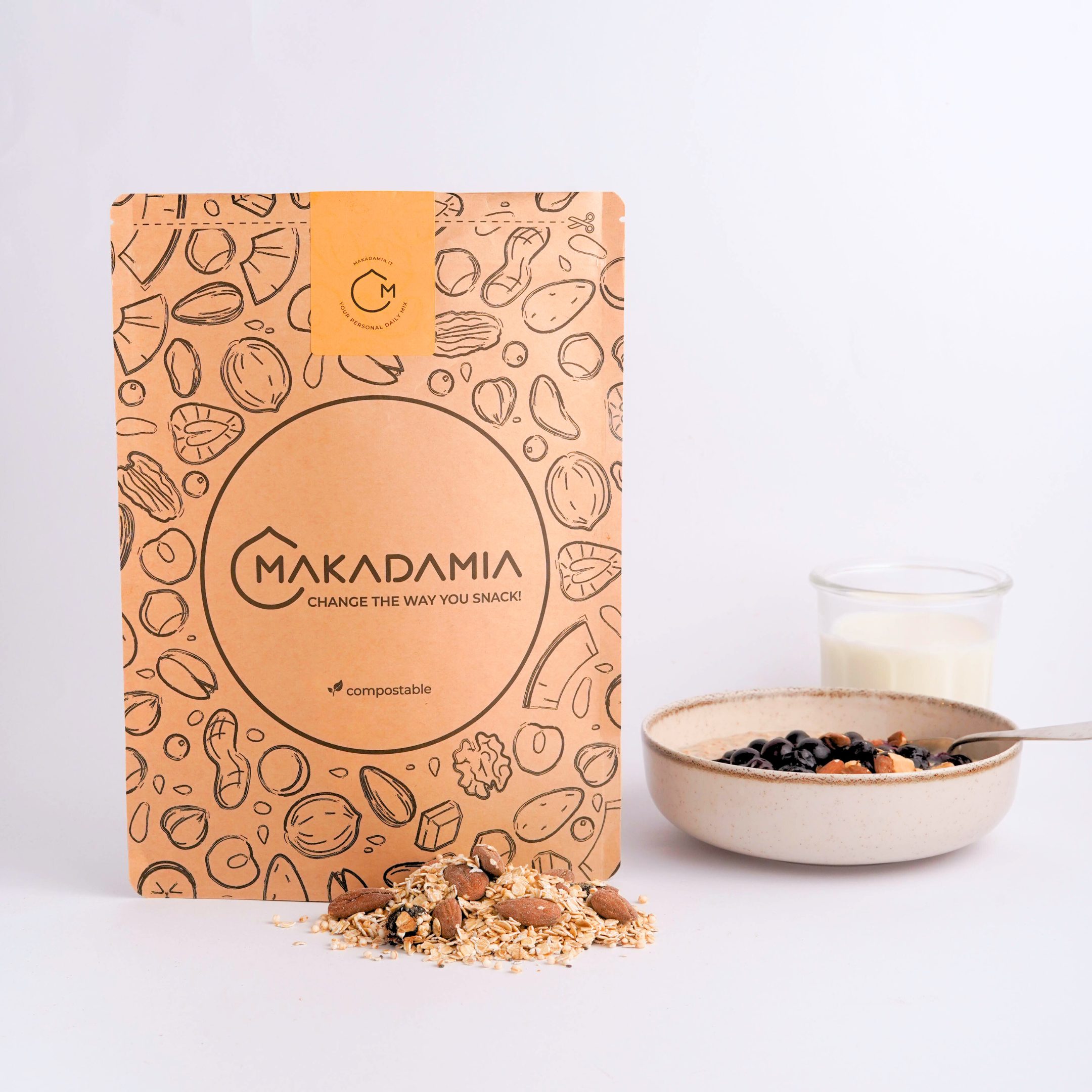 Mandel-Beeren-Porridge