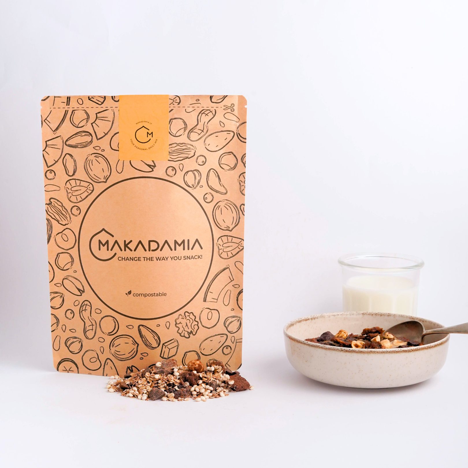 choco banana porridge senza glutine