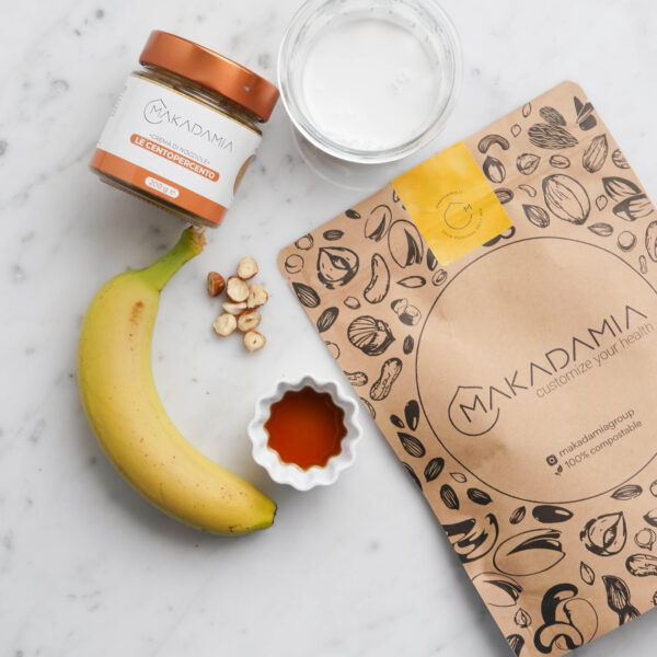 Porridge cioccolato e banana