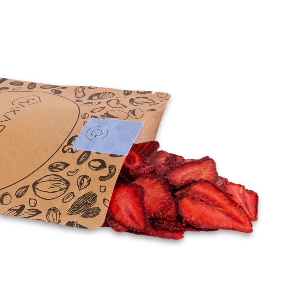 fragole essiccate in busta