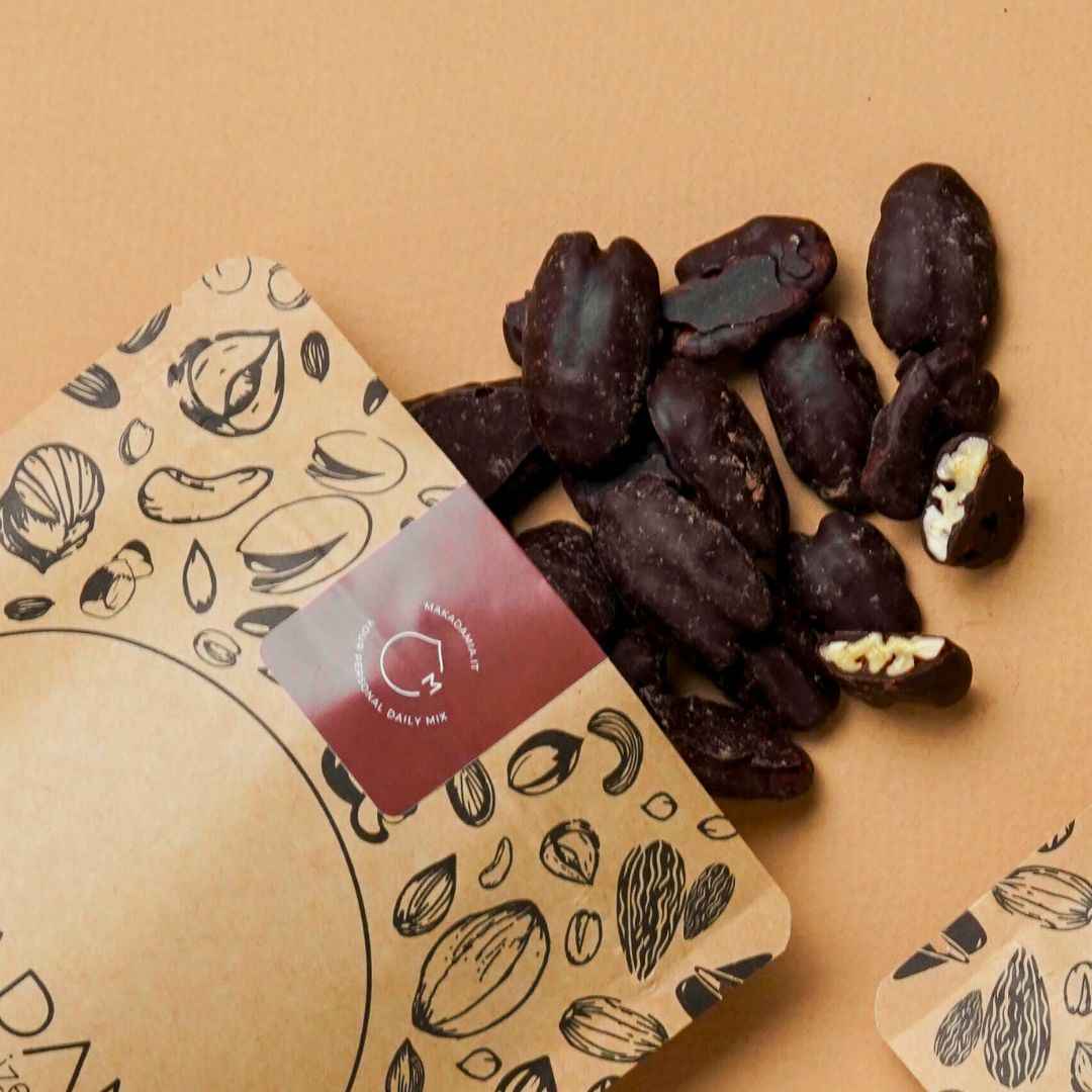 Noci Pecan ricoperte di cioccolato