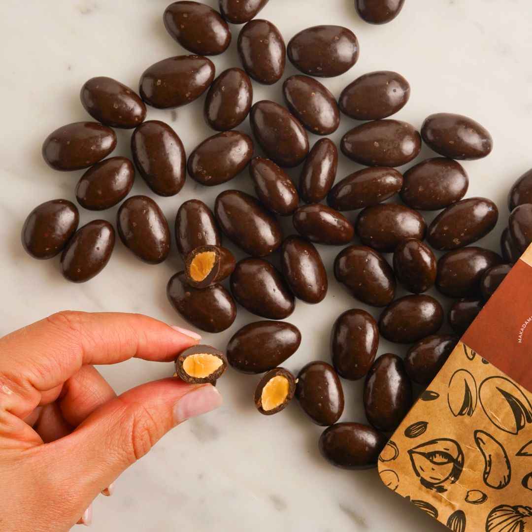 Pistacchi salati ricoperti di cioccolato