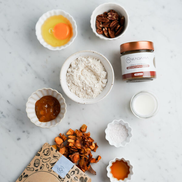 Baked Oats pesca e noci pecan