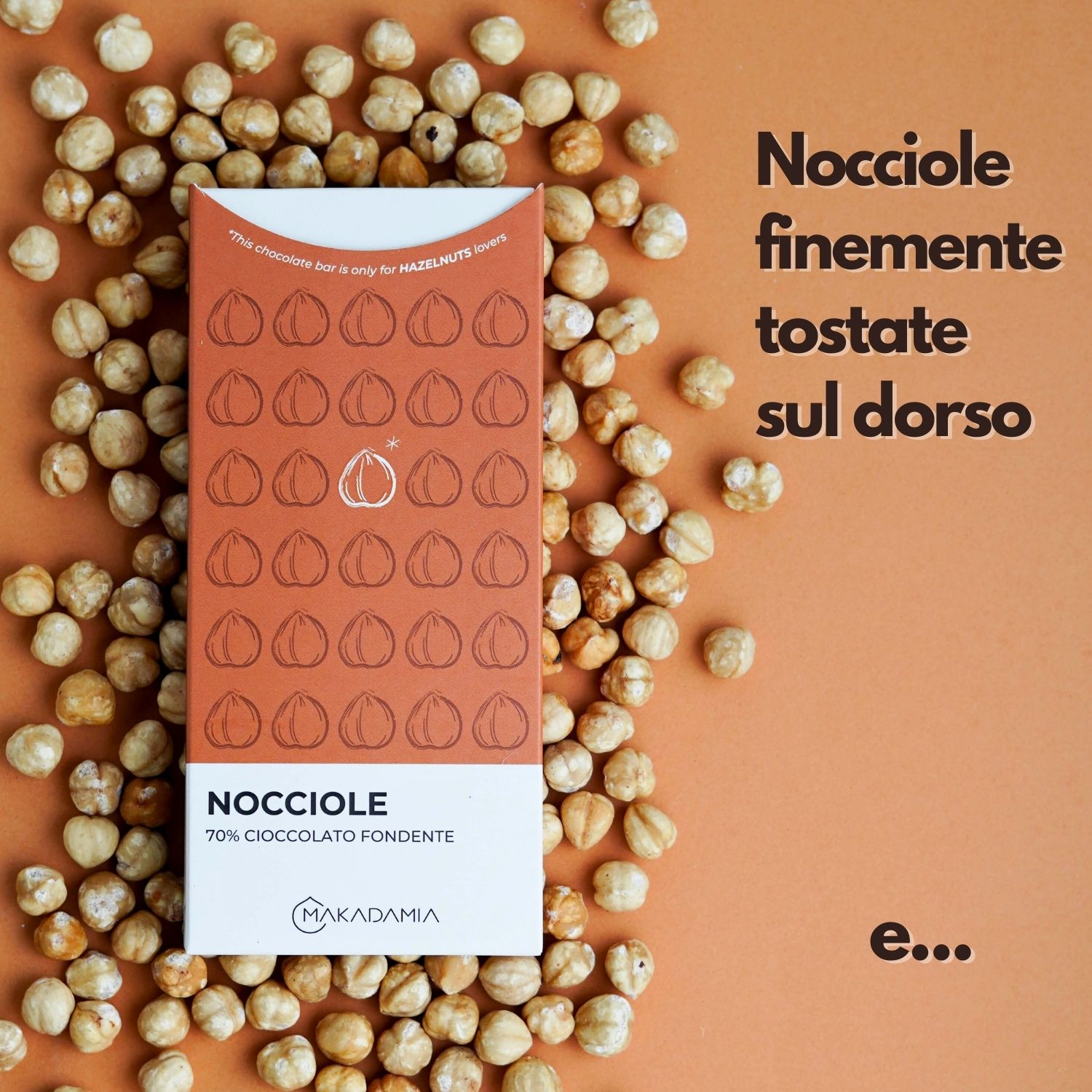 tavolette di cioccolato e nocciole makadamia