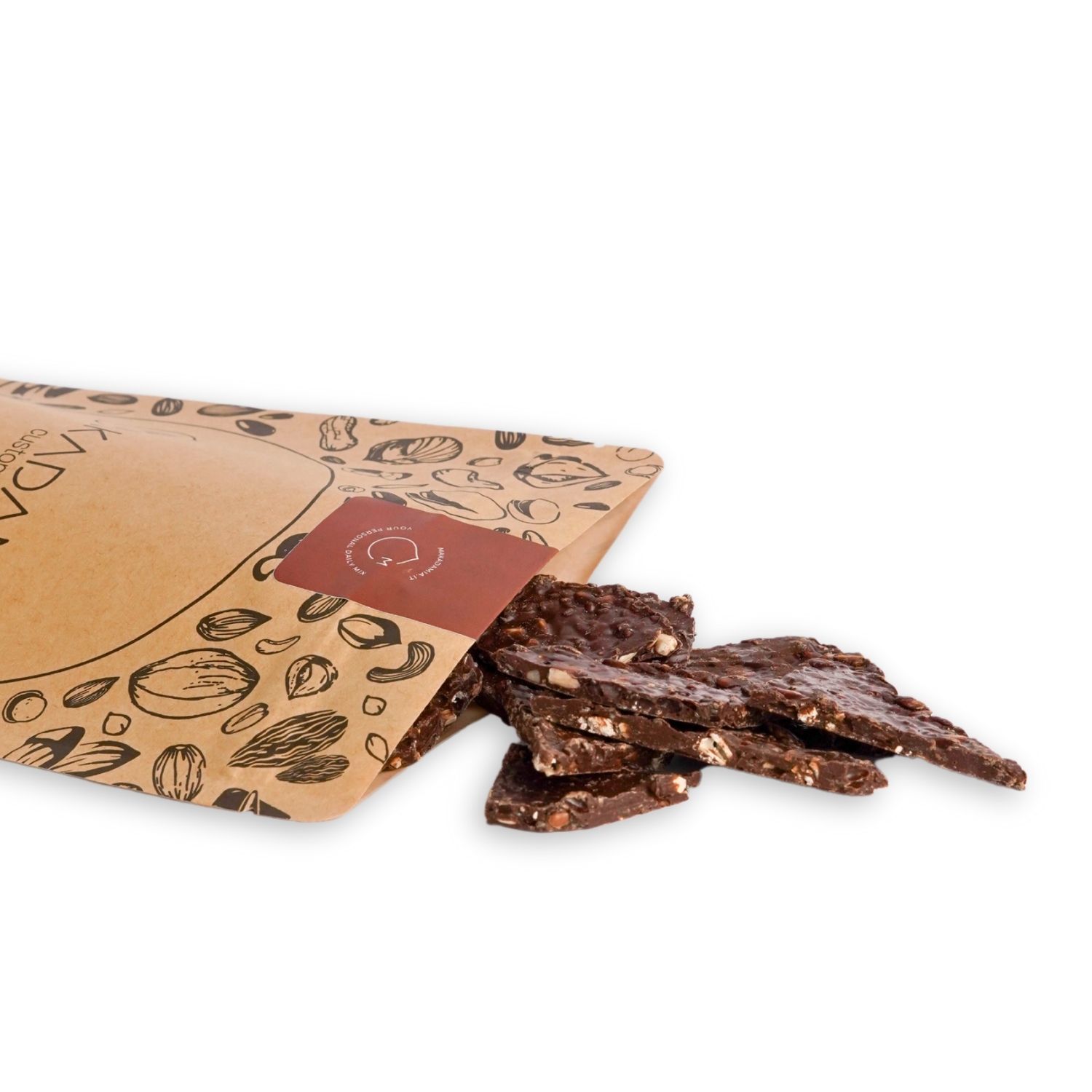 crackers di semi e cioccolato