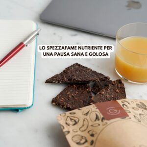 crackers di semi e cioccolato