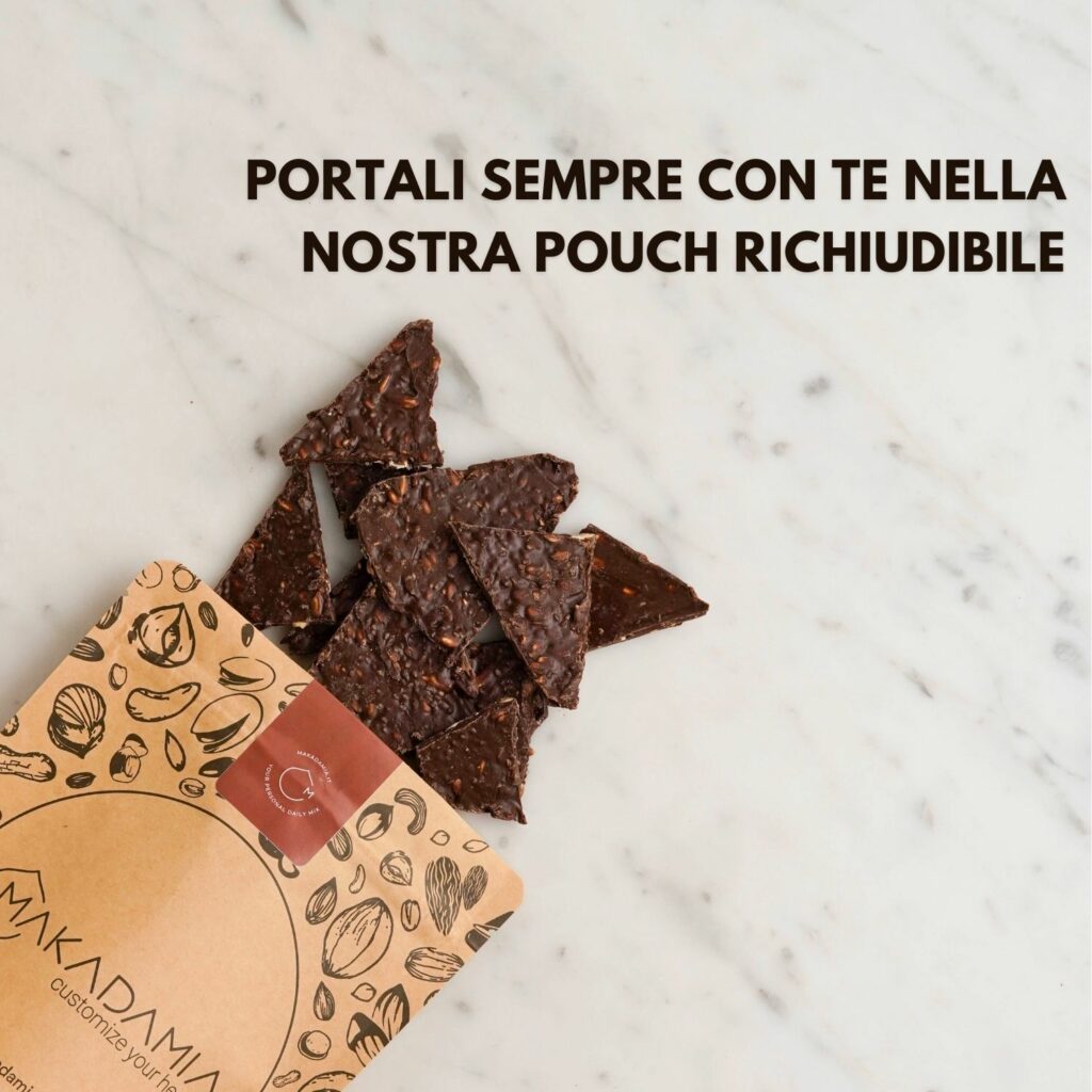 crackers di semi e cioccolato