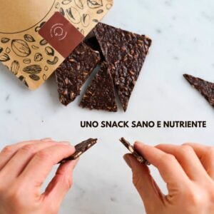 crackers di semi e cioccolato