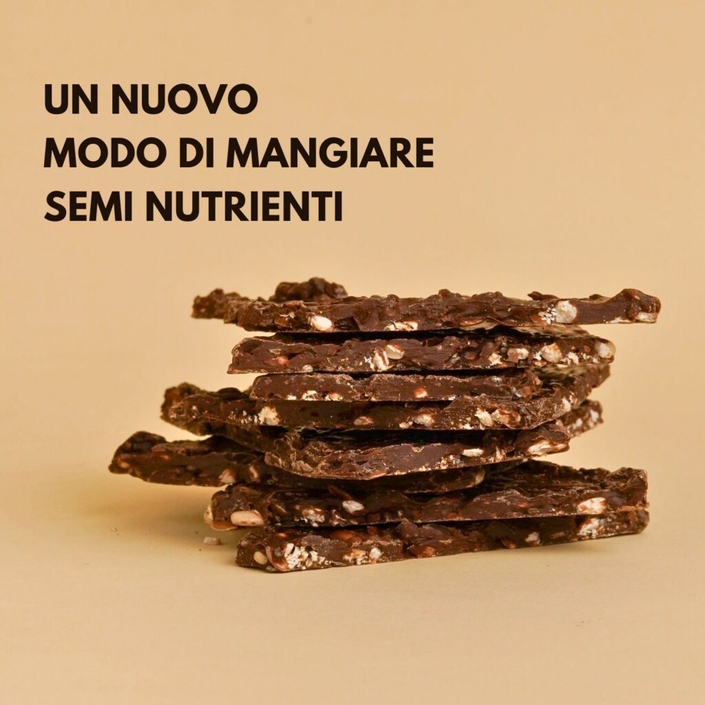 crackers di semi e cioccolato