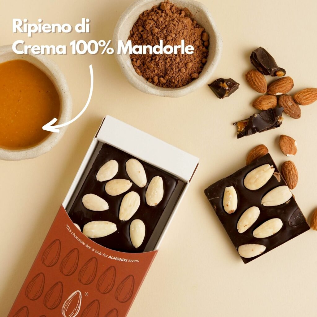 tavolette di cioccolato e mandorle makadamia