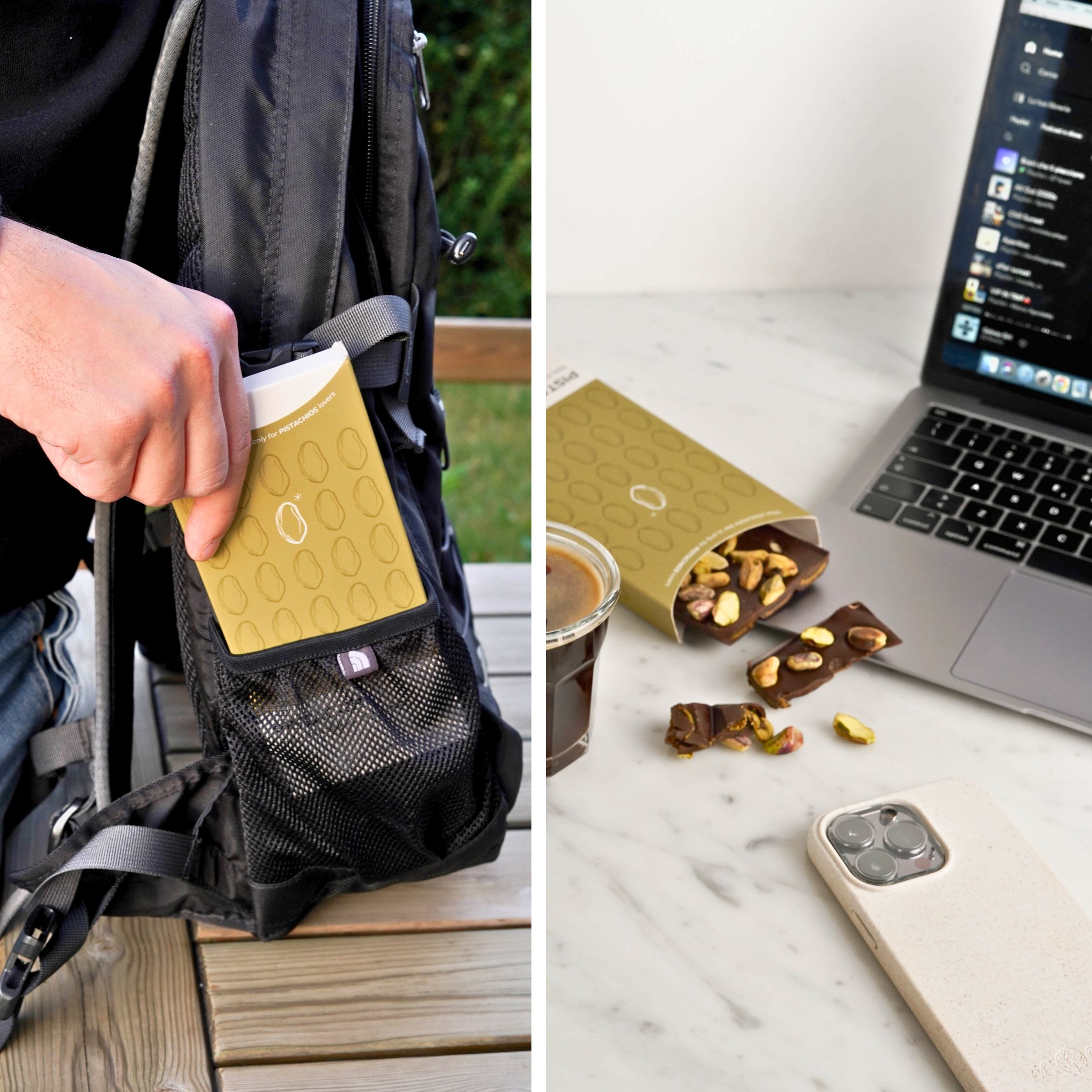 Chocolate and Pistachio Bar