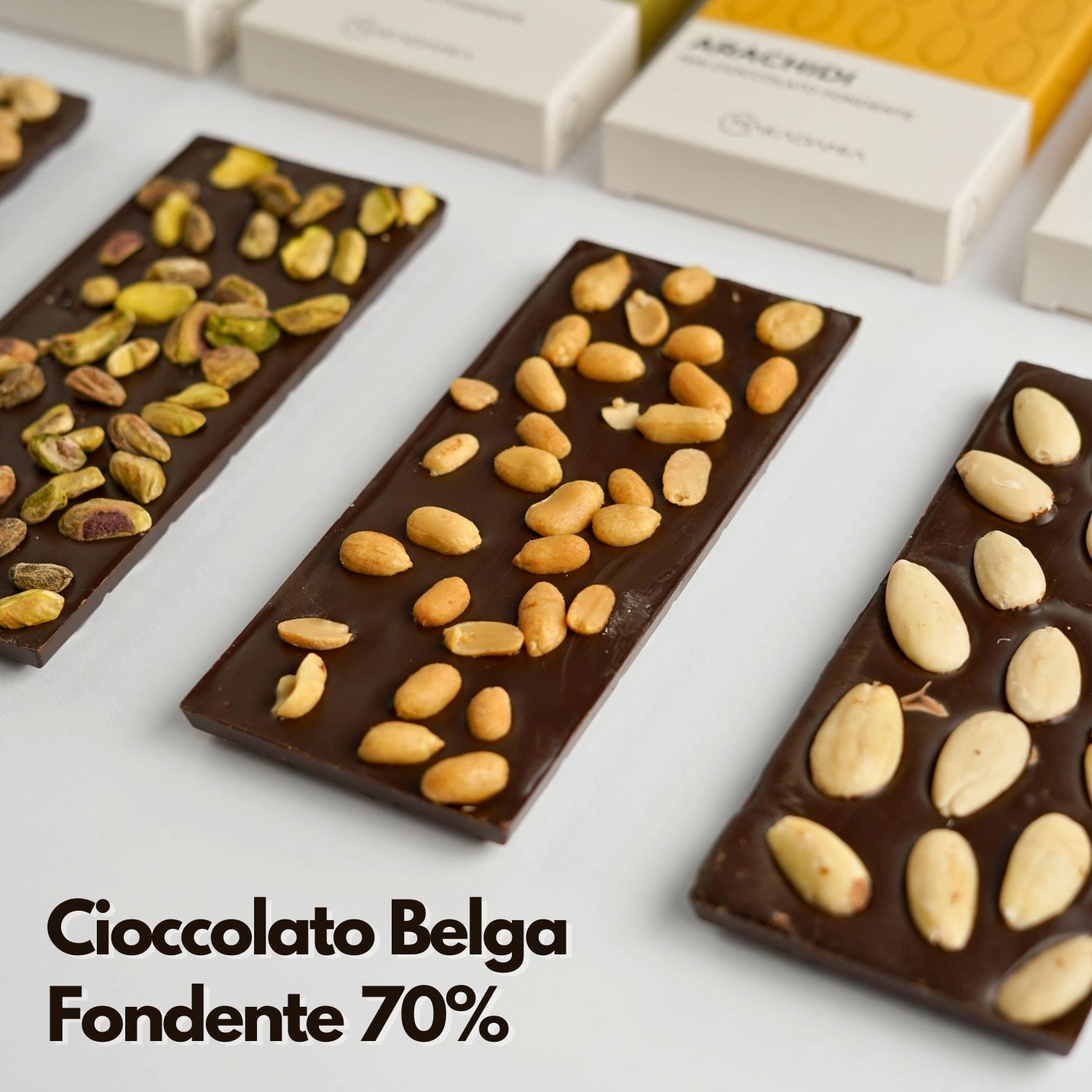 tavolette di cioccolato makadamia