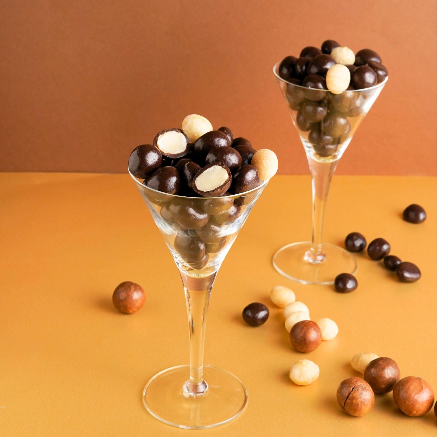 Noci di Macadamia ricoperte di cioccolato