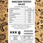 etichetta anacardi tost salati