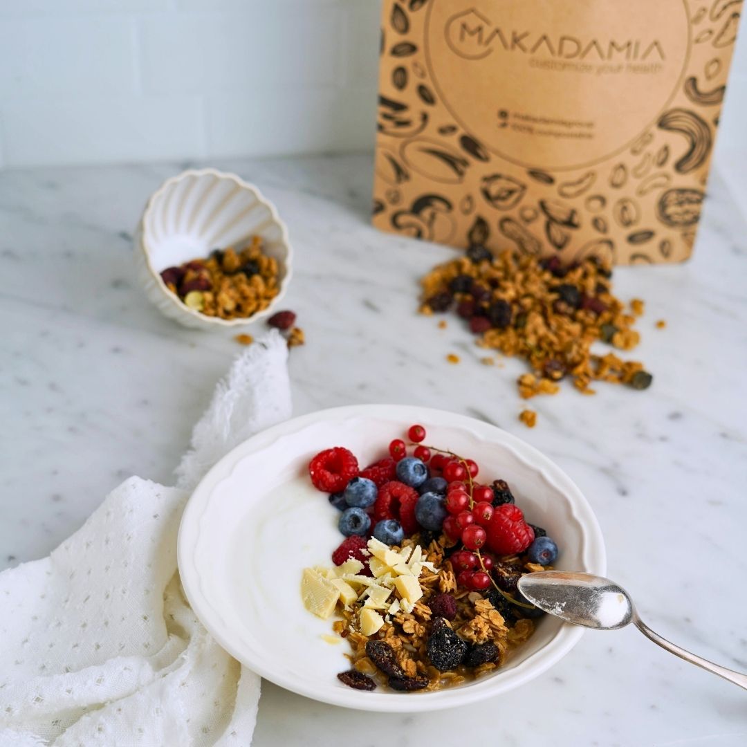 BERRIES GRANOLA makadamia