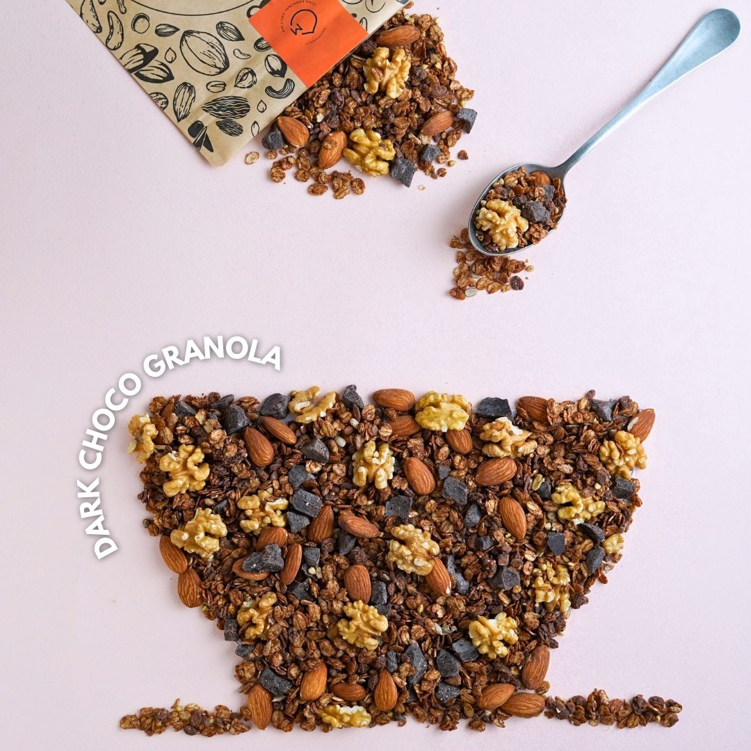 DARK CHOCO GRANOLA makadamia