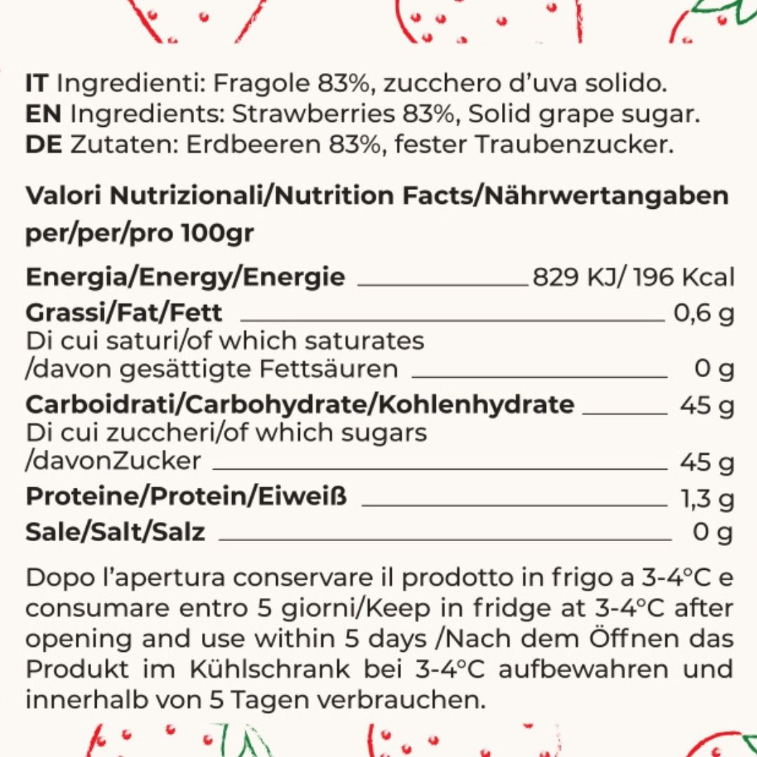 confettura extra fragola makadamia