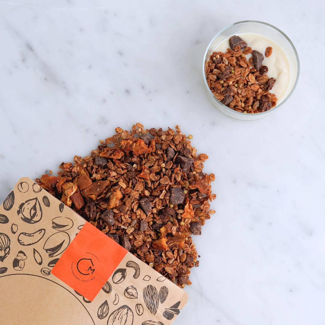 granola pere e cioccolato