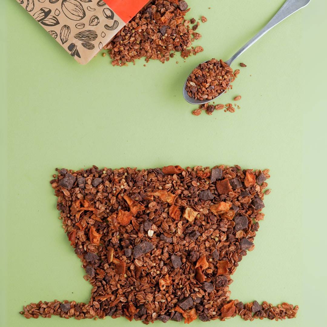 granola pere e cioccolato