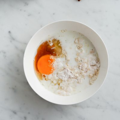 Baked Oats pesca e noci pecan