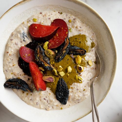 Overnight Porridge: Pista-Prune