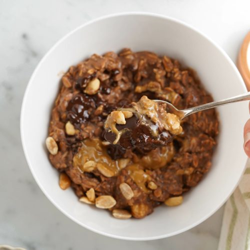 Porridge cioccolato e arachidi-12