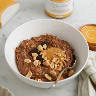 Porridge cioccolato e arachidi-8